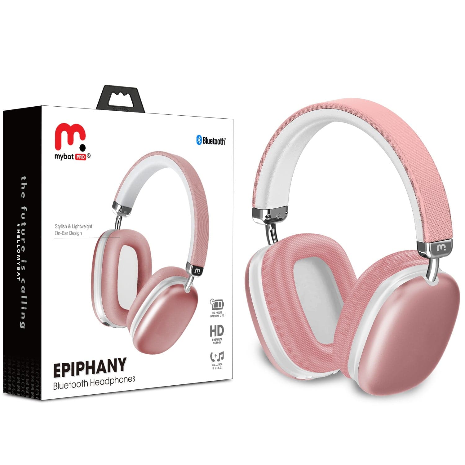 MYBAT Pro Epiphany Bluetooth Headphones (Pink)