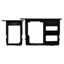 SIM & microSD Card Tray Set for Samsung Galaxy J8 (Single, Black)