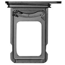 SIM Card Tray for Apple iPhone 14 Pro & 14 Pro Max (Dual, Space Black)
