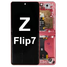Inner OLED & Frame Assembly for Samsung Galaxy Z Flip7 (Coralred) [Premium]
