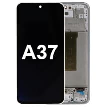 OLED & Frame Assembly for Samsung Galaxy A37 (Awesome White) [Premium]