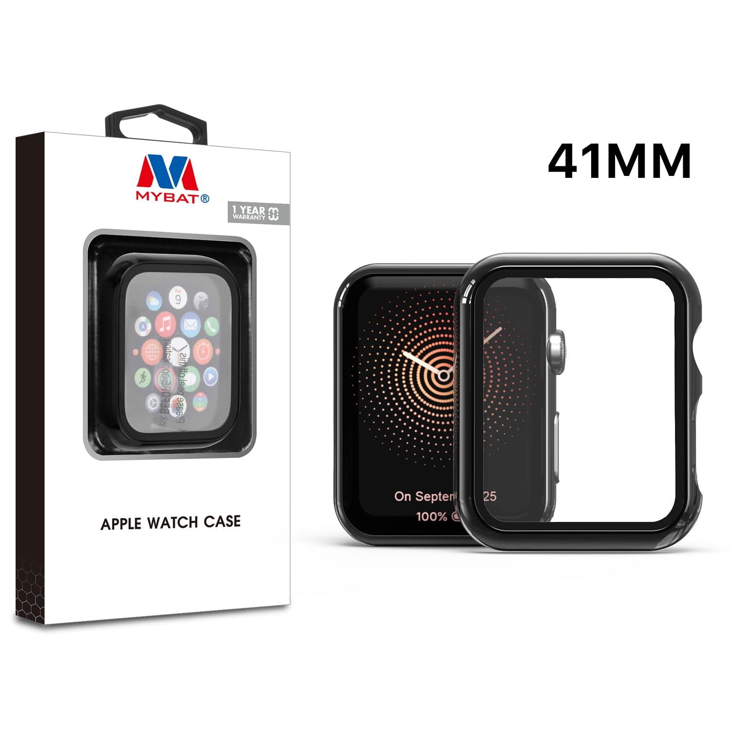 MYBAT Fusion Protector Case for Apple Watch 41mm (Black)