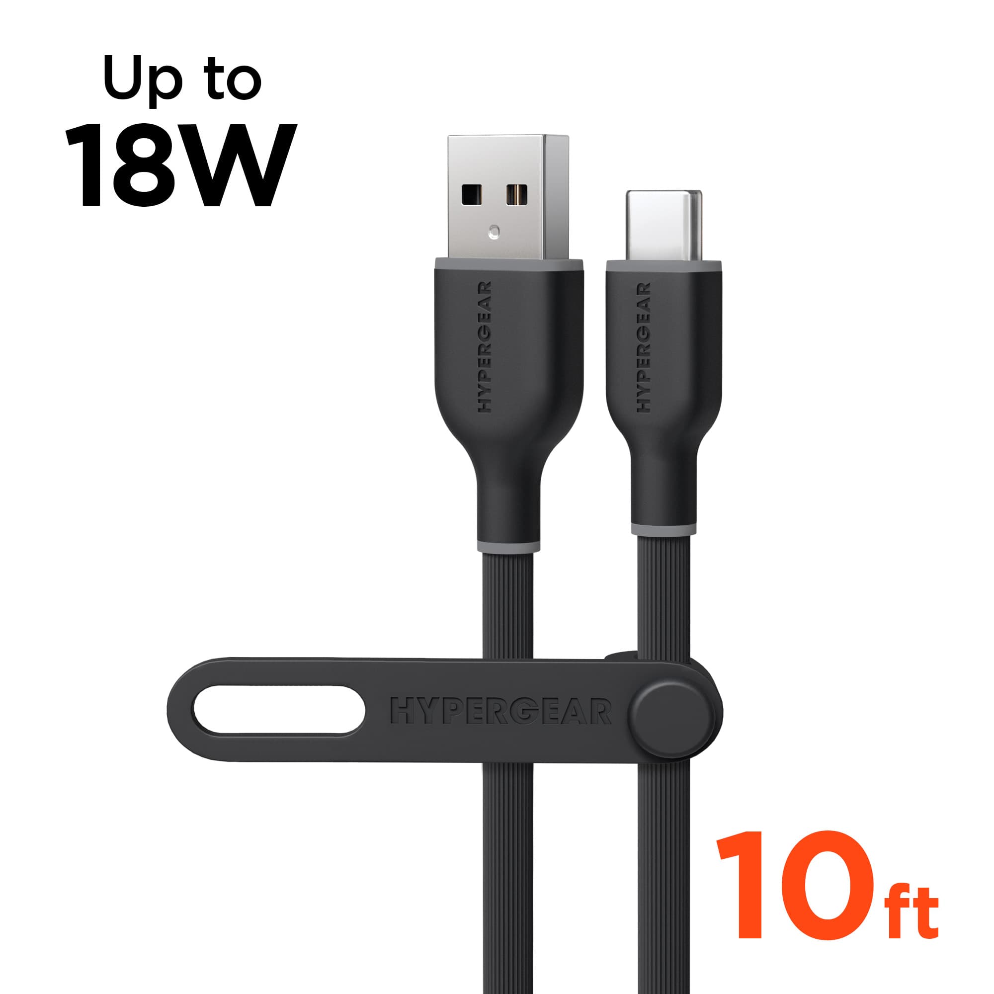 HyperGear 10ft Flexi Pro USB C Cable (Black)