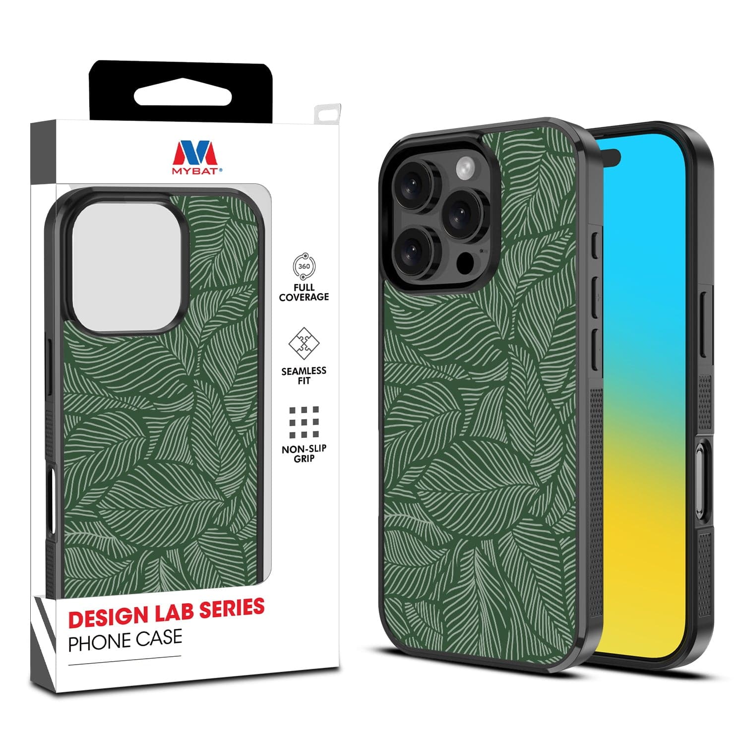 MYBAT Design Lab Case for Apple iPhone 16 Pro Max (Leaves)