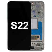 OLED & Frame Assembly for Samsung Galaxy S22 (Phantom White & Sky Blue) [Premium]