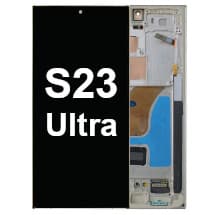 OLED & Frame Assembly for Samsung Galaxy S23 Ultra (Cream) [Aftermarket]