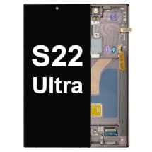 OLED & Frame Assembly for Samsung Galaxy S22 Ultra (Burgundy) [Premium]