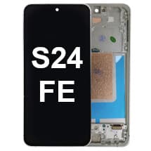 OLED & Frame Assembly for Samsung Galaxy S24 FE (Blue, Gray, Mint, & Yellow) [Premium]