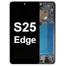 OLED & Frame Assembly for Samsung Galaxy S25 Edge (Titanium Jetblack) [Premium]