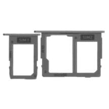 SIM & microSD Card Tray Set for Samsung Galaxy J7 Pro (2017) (Dual, Gray)