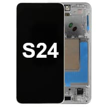 OLED & Frame Assembly for Samsung Galaxy S24 (Marble Gray) [Premium]