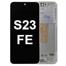 OLED & Frame Assembly for Samsung Galaxy S23 FE (Cream, Indigo, Mint, Purple, & Tangerine) [OEM Service Pack]