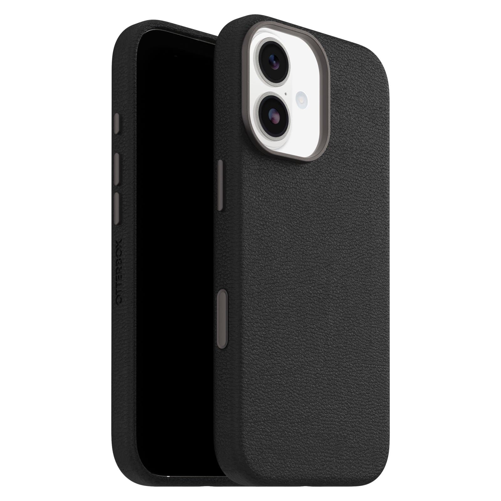 OtterBox Symmetry Cactus Leather Case for Apple iPhone 17 (Noir Ash)