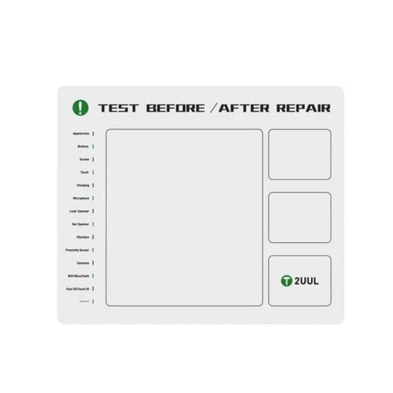 2UUL Test Before & After Repair Magnetic Mat