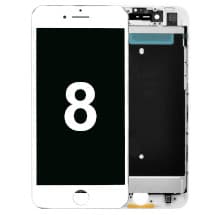 LCD & Frame Assembly for Apple iPhone 8 (White) [Evolve]