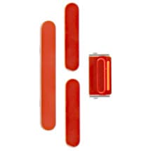 Cosmetic Button Set for Apple iPhone 13 & 13 Mini (Red)