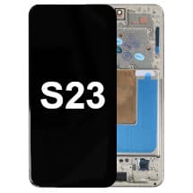 OLED & Frame Assembly for Samsung Galaxy S23 (Cream) [Full-Size Aftermarket]