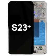 OLED & Frame Assembly for Samsung Galaxy S23+ (Cream) [Full-Size Aftermarket]