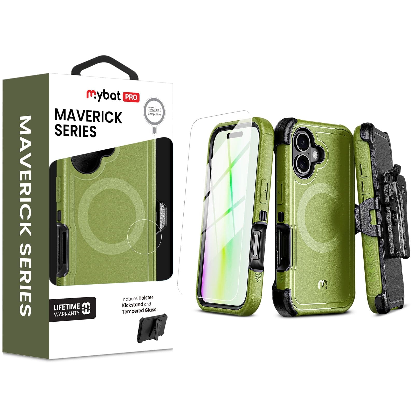 MYBAT Pro Maverick Case for Apple iPhone 17 (Army Green)