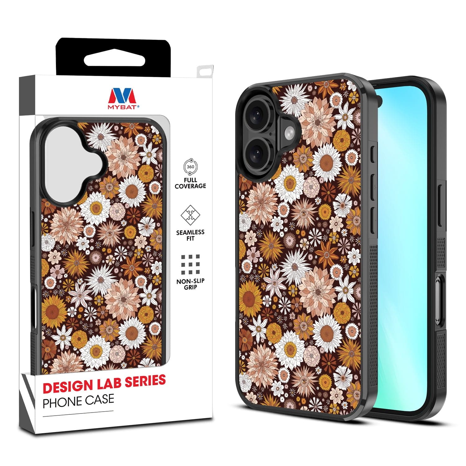 MYBAT Design Lab Case for Apple iPhone 16 (Autumn Florals)