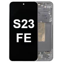 OLED & Frame Assembly for Samsung Galaxy S23 FE (Graphite) [OEM Service Pack]