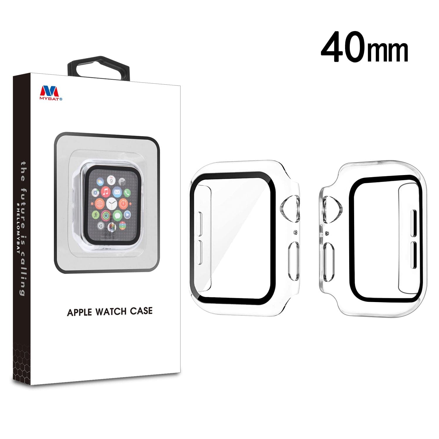 MYBAT Fusion Protector Case for Apple Watch 40mm (Clear)
