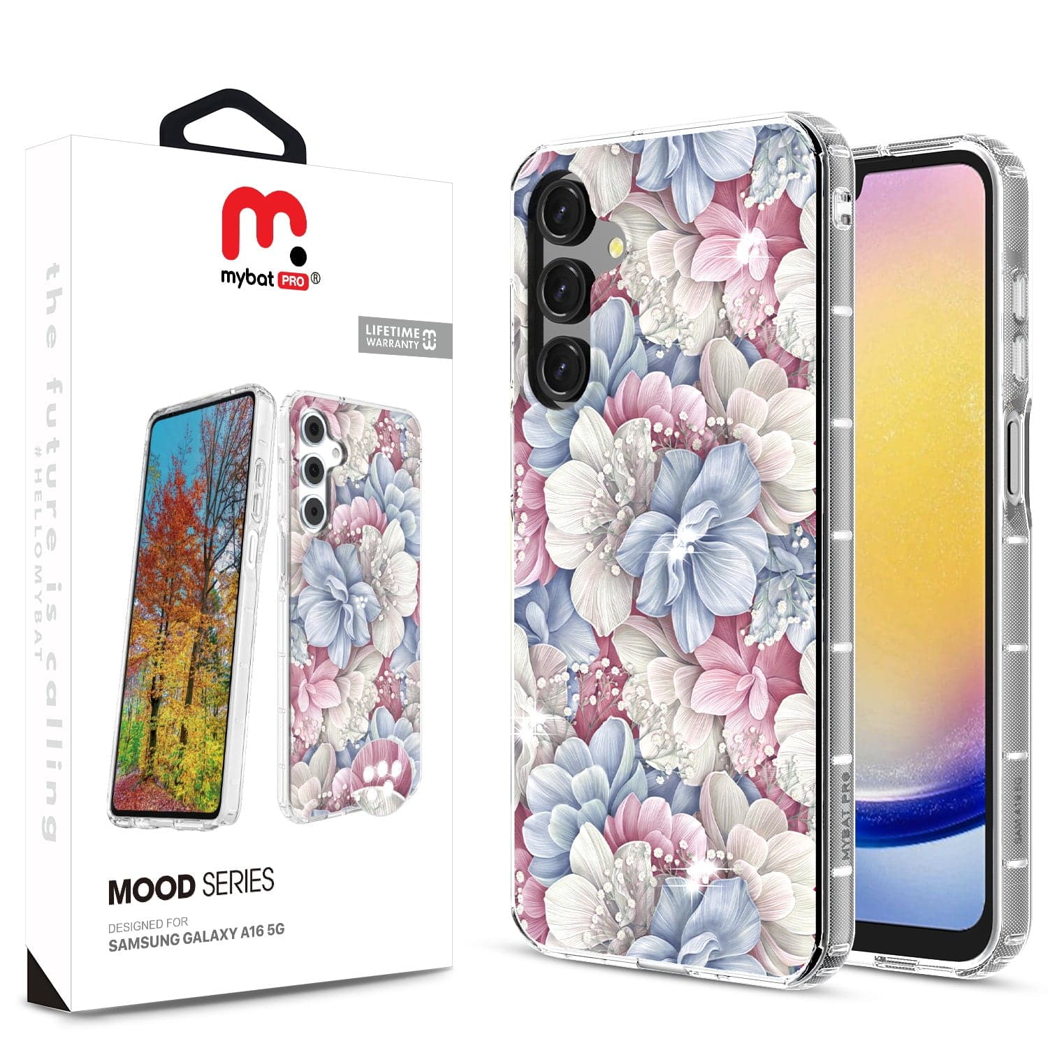 MYBAT Pro Mood Case for Samsung Galaxy A16 5G (Floral Gems)