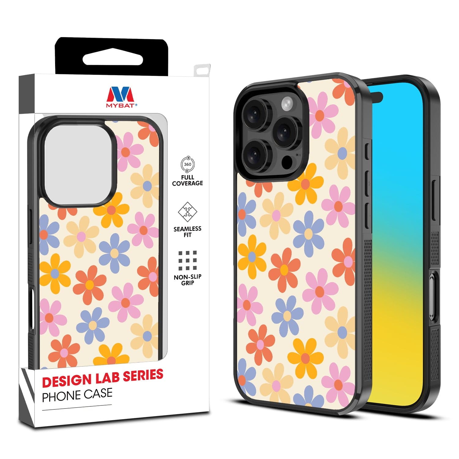 MYBAT Design Lab Case for Apple iPhone 16 Pro (Retro Daisies)