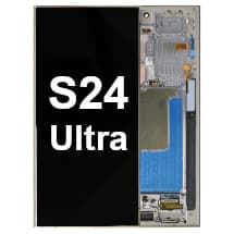 OLED & Frame Assembly for Samsung Galaxy S24 Ultra (Titanium Gray, Violet, & Orange) [Full-Size Aftermarket]