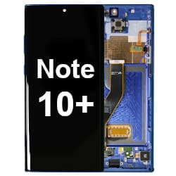 OLED & Frame Assembly for Samsung Galaxy Note 10+ (Aura Blue) [OEM Service Pack]