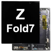 Inner OLED & Frame Assembly for Samsung Galaxy Z Fold7 (Jetblack) [Premium]