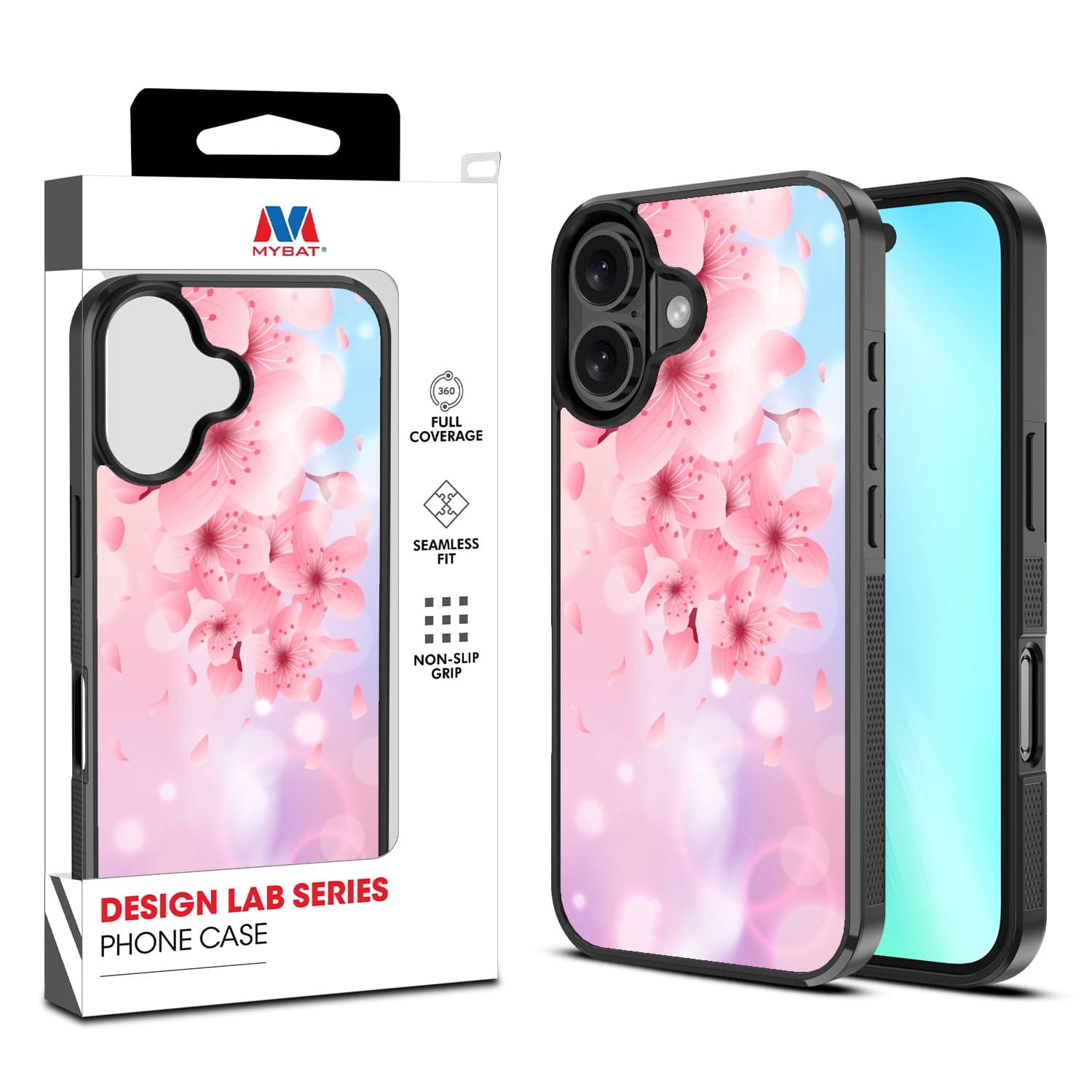 MYBAT Design Lab Case for Apple iPhone 16 (Cherry Blossoms)