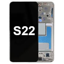 OLED & Frame Assembly for Samsung Galaxy S22 (Cream) [Full-Size Aftermarket]