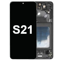 OLED & Frame Assembly for Samsung Galaxy S21 (5G, Phantom Gray) [Aftermarket]