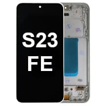 OLED & Frame Assembly for Samsung Galaxy S23 FE (Cream, Indigo, Mint, Purple, & Tangerine) [Aftermarket]