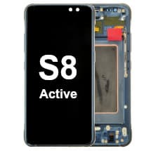 OLED & Frame Assembly for Samsung Galaxy S8 Active (Camo Blue) [Premium]