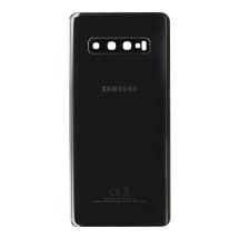 Back Glass & Camera Lens for Samsung Galaxy S10+ (Prism Black) [OEM Service Pack]
