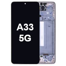 OLED & Frame Assembly for Samsung Galaxy A33 5G (Peach) [OEM Service Pack]