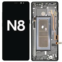 OLED & Frame Assembly for Samsung Galaxy Note 8 (Midnight Black) [Premium]