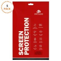 GRIP Tempered Glass Screen Protector for Apple iPad Mini, 2, & 3 (5 Pack)