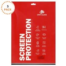 GRIP Tempered Glass Screen Protector for Apple iPad Pro 11 (2018, 2020, 2021), Air 4 (2020) & 5 (2022) (5 Pack)