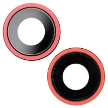 Sapphire Glass Camera Lens & Bezel Set for Apple iPhone 14 & 14 Plus (Red) [Premium]