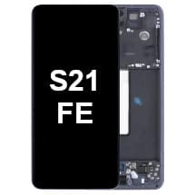 OLED & Frame Assembly for Samsung Galaxy S21 FE (Gray) [Premium]
