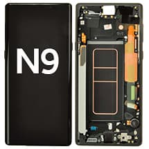 OLED & Frame Assembly for Samsung Galaxy Note 9 (Midnight Black) [Aftermarket]