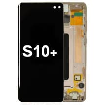 OLED & Frame Assembly for Samsung Galaxy S10+ (Ceramic White) [OEM Service Pack]