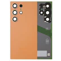 Back Glass & Camera Lenses for Samsung Galaxy S24 Ultra (Titanium Orange) [OEM Service Pack]