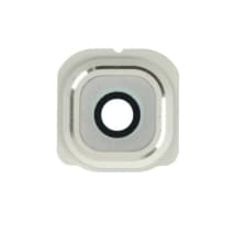 Glass Camera Lens & Bezel Bracket for Samsung Galaxy S6 Edge (White)