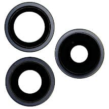 Glass Camera Lenses & Bezel Set for Apple iPhone 15 Pro (Black Titanium) [Aftermarket]