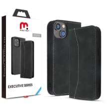 MYBAT Pro Executive Wallet Case for Apple iPhone 14 Plus (Black)