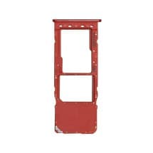 SIM & microSD Card Tray for Samsung Galaxy A10 (Single, Red)
